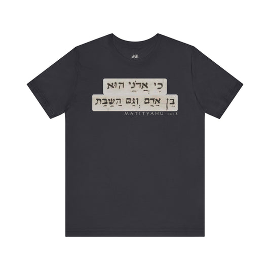 Matthew 12:8 Men's T-Shirt (Hebrew)