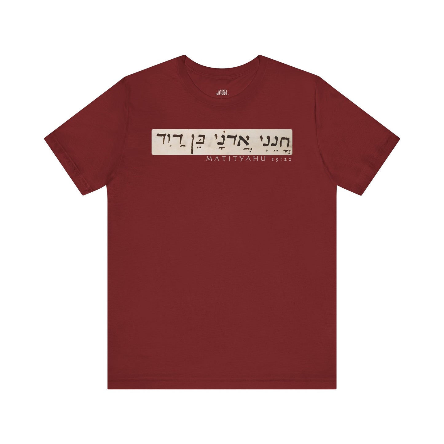Matthew 15:22 Men's T-Shirt (Hebrew)