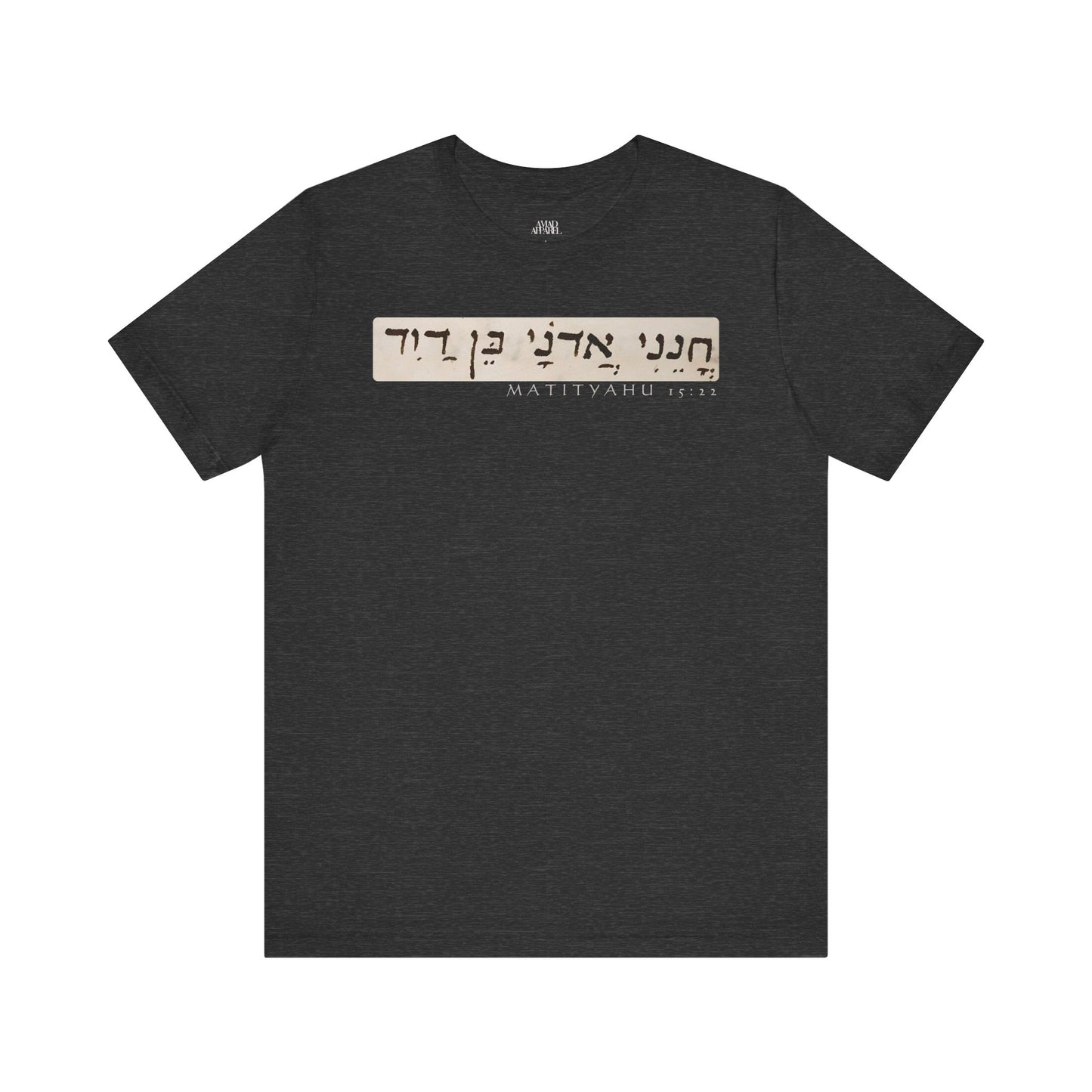 Matthew 15:22 Men's T-Shirt (Hebrew)